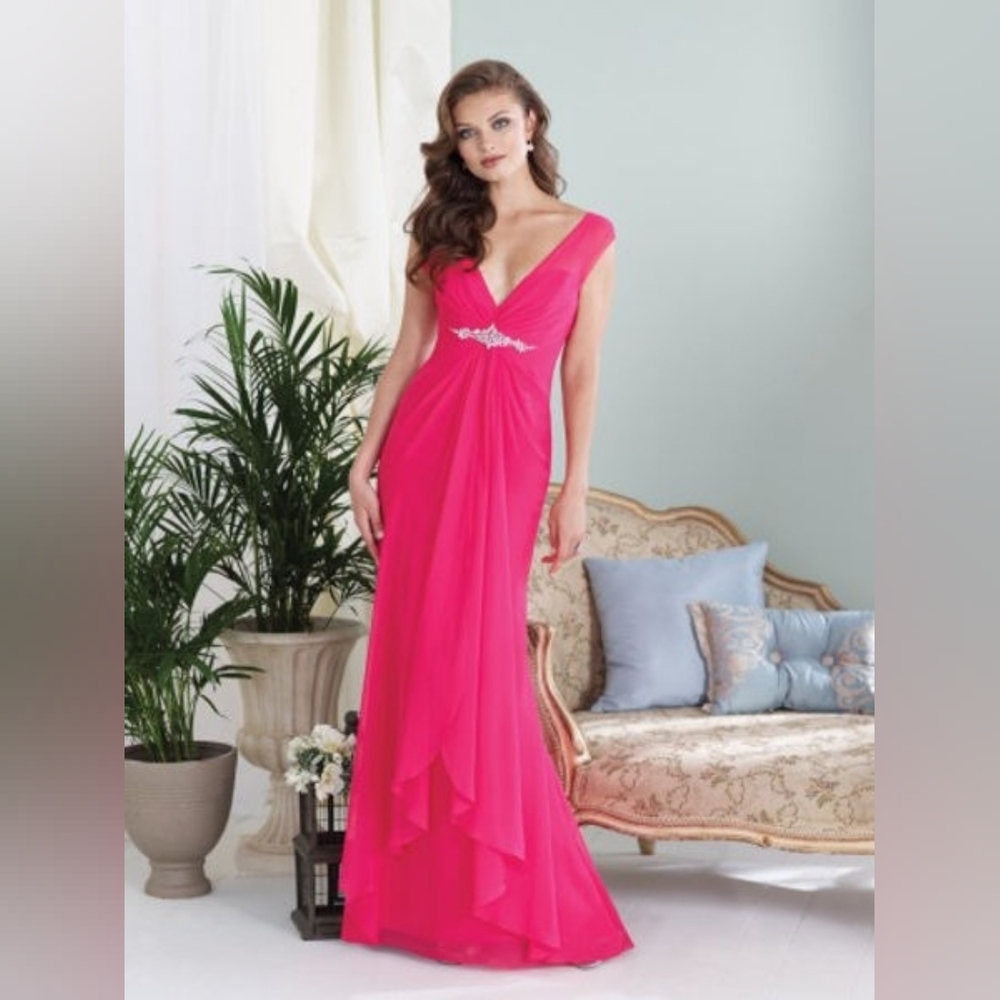 Sophia Tolli #By11430 Elegant Pink Evening Gown 'Prom 'wedding 'Partywear